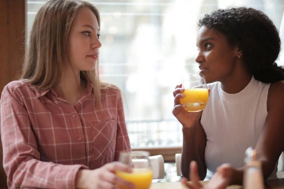 Friends talking together