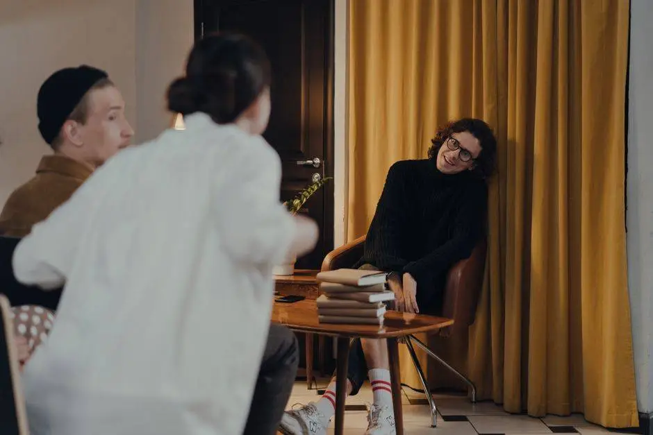 Friends having a conversation